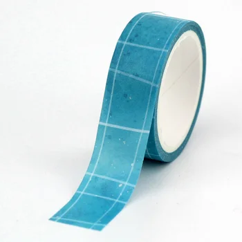 NOVO 10pcs/Lot Decorativa Azul Grade Básica de Washi Tapes para Bala Revista Scrapbooking Adesiva Fita Adesiva Bonito papel de carta