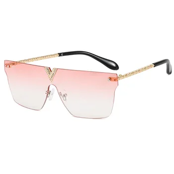 Retro Senhoras Óculos de sol da Praça da Marca da Lente Designer Senhoras Óculos de sol Oversized Hip Hop Senhoras UV400 Óculos