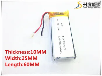 3.7 V bateria de polímero de lítio de 1800 mah interfone 102560 de veículos por GPS viajar gravador de dados