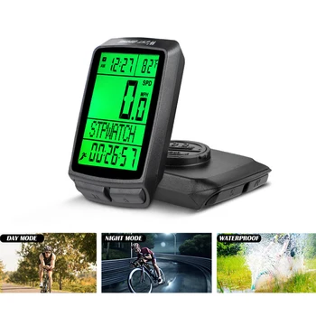 Impermeável Bicicleta sem Fio do Computador Cronómetro de Bicicleta Portátil, Display LCD Digital de Bicicletas de Ciclismo Prova de Ciclismo de Peças