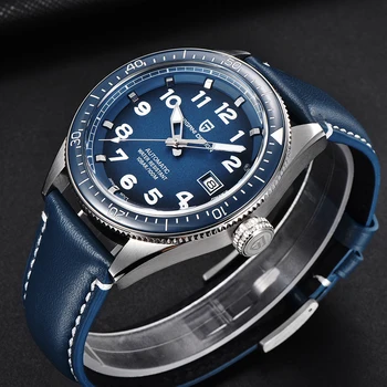 PAGANI DESIGN Automática Mens Watch Novo Top de marcas de Luxo Azul relógio de Pulso Mecânico Impermeável 100M Relógio do Esporte Relógio Masculino