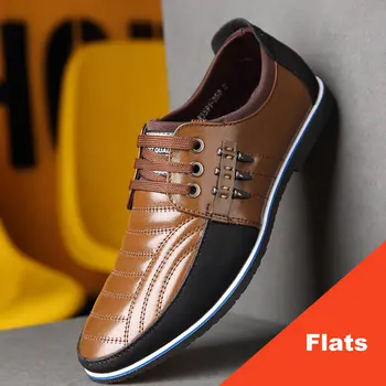 Merkmak 2019 Homens Flats Sapatos de Alta Qualidade, de Tamanho Mais Casual Sapatos Macios Mocassins de Segurança do Trabalho Sapatos calçados masculinos de couro genuíno