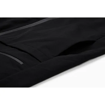 Enjeolon Marca Gola com Capuz Casaco de Trincheira Casaco de Homens de Qualidade de Vestuário Masculino Preto Longo Trench Coat Casaco Blusão de JK0525