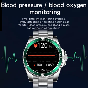 LIGE 2020 Cor de Homens Inteligentes Assistir esporte Impermeável do monitor de ritmo Cardíaco e a pressão arterial controlador de Atividade de luxo inteligente relógios para homens