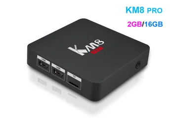 KM8 Pro Smart Caixa de TV Android 6.0 TV Caixa de Amlogic S912 Octa Core 2GB 16GB Bluetooth 4.0 Dual Band WiFi Set-Top Box