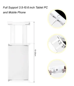 360 Rotação Ajustável 100cm Tablet PC Ficar Full Metal Preguiçoso Cama, Mesa Suporte de 3,5 10,6 polegadas de Telefone de Suporte para iPad Ar Mini 4