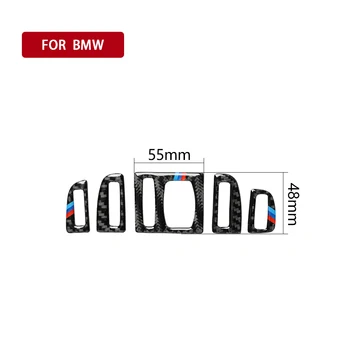 Para o BMW Série 5 F10 2011-2017 Interior de Fibra de Carbono, Carro de CD Painel de Controle do Interior Adesivo CA o Painel de Quadro de Saída de Ar Acessórios