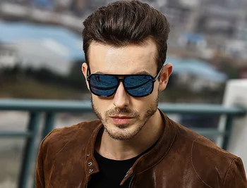JackJad 2018 Clássico Da Moda Praça De Aviação Estilo De Óculos De Sol Polarizados Homens Que Conduziam O Design Da Marca De Óculos De Sol Oculos De Sol A523
