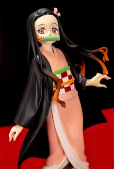 Demon Slayer Kimetsu Não Yaiba Figura Kamado Nezuko Ninja Estatueta de Brinquedos Brinquedos Figurals Ninja Modelo Dom Crianças Boneca 14cm