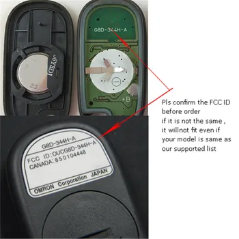 KEYECU Novo cd, Entrada Sem chave Remoto Chave do Carro Fob 2 Botão de+1 para o Elemento de Honda CR-V e Civic SI FCC: OUCG8D-344H-UM