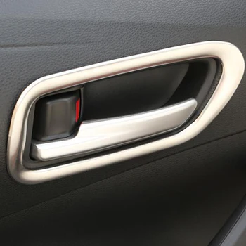 Para Toyota corolla E210 2019 2020 acessórios de estilo Carro ABS / Interior em aço Inoxidável, Porta Alça de Mão, contendo Bacia Tampa da Guarnição