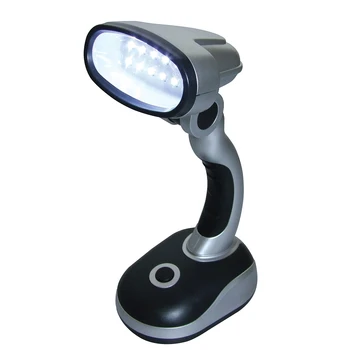 12 LED Prático Brilhante Luz de Leitura Portátil a Pilhas, Secretária, Mesa de Trabalho da Lâmpada de Acampamento