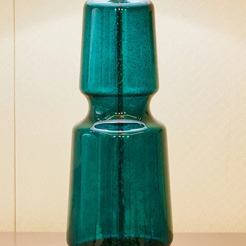 TUDA Verde Vidro de Cristal da Lâmpada de Mesa Para o Quarto Para a Sala de Cabaça Forma Pós-Moderno, Candeeiros de Mesa de Cabeceira, Candeeiro de Decoração de Casa