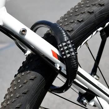 Bicicleta 4-combinação de dígitos fechadura de combinação eficaz de bloqueio anti-roubo de moto carro elétrico trava de segurança acessórios da bicicleta