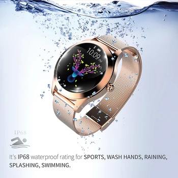 SCOMAS KW10 Mulheres Smart Watch IP68 Impermeável 1.04