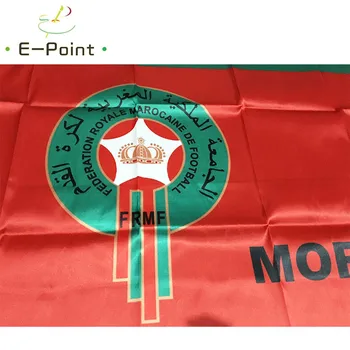 2018 Copa do Mundo de Futebol 95cm*65cm Tamanho de Cetim Bandeira de Marrocos Nacional de Futebol de Decorações de Natal para a Casa Bandeira Presentes