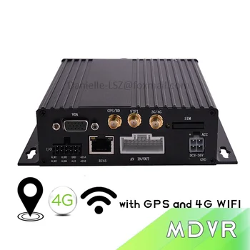 AHD de 4 canais com 3G WIFI GPS 4G veículo blackbox mdvr Cartão SD 4ch DVR Móvel