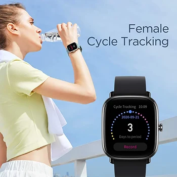 Amazfit GTS 2 Mini Fitness Smart Watch, Super-Leve, Design Fino, de 14 Dias de Vida da Bateria, 70+ Esportes Modos, SpO2 Medição de Nível