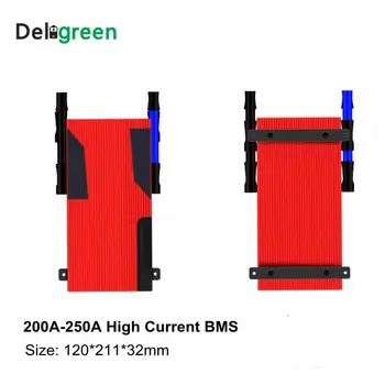Deligreen 24S 80A 100A 120A 200A 250A 72V 84V PCM/PCB/BMS para 3.65 V LiFePO4 4.2 V LiNCM bateria 18650 Lithion Li-ion de Lítio