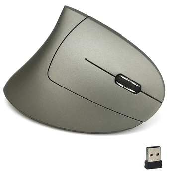 Vertical Mouse sem Fio bateria 2AAA Mause Ergonômico Vertical Mouse sem Fio 2400 DPI Mouses sem Fio de 2,4 Ghz