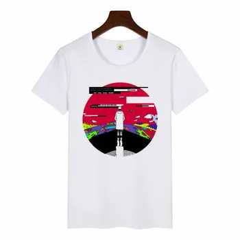 Engraçado Agust D Fanart Art Print T-Shirt Harajuku Camisetas Femininas AgustD T-shirt de Verão Engraçado Gráfica Tees Tops da Mulher T-shirt