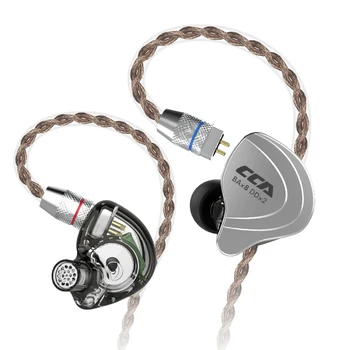 CCA C10 4BA+1DD Híbrido No Ouvido Fone de ouvido hi-fi DJ Monito Execução Esportes Fone de ouvido 5 Unidade Unidade Fone de ouvido Destacável Desanexar 2 PINOS Cabo