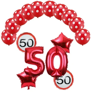 16pcs/set 32polegadas número 18 30 40 50 o 60 ° Aniversário Dia Balão globos cumpleanos infantis da festa de aniversário, decoração de balões adul