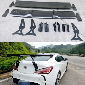 Estilo Carro De Fibra De Carbono, Material Traseiro, Spoiler De Cauda Tronco Asa De Inicialização Do Bordo De Moldagem Para Hyundai Genesis Coupe