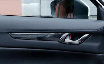 4PCS de carro capa maçaneta da porta anel modificado especial ABS Para o Mazda CX-5 CX5 2017 2018 estilo carro acessórios
