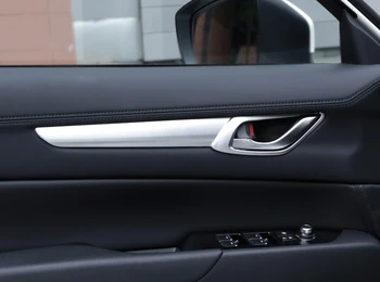 4PCS de carro capa maçaneta da porta anel modificado especial ABS Para o Mazda CX-5 CX5 2017 2018 estilo carro acessórios