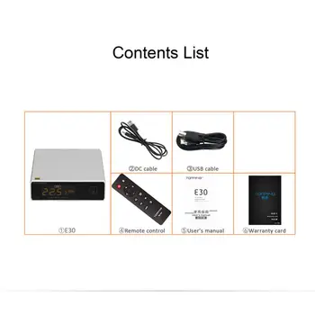 COBERTURA E30 MINI hi-fi USB DAC AK4493 decodificador XMOS XU208 32BIT / 768Khz DSD512