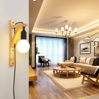 Moderna led parede de cristal de luz penteadeira abajur lampada câmara de luz de sala de estar