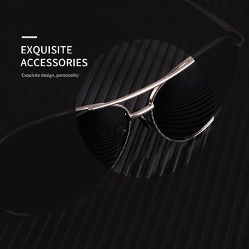 AOFLY DESIGN Homens Clássicos Piloto de Óculos de sol Polarizados Aviação Quadro de moda de óculos de Sol Para homens de Condução a Proteção UV400 AF8208