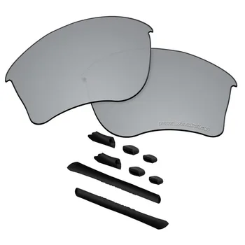 OOWLIT Anti-Mar de Água de Reposição de Lentes&Borracha Kit para Oakley Half Jacket XLJ Gravado Óculos de sol Polarizados