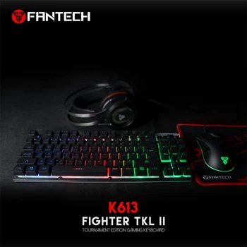 FANTECH K613 84 Teclas LED Teclado para Jogos de Alta Durabilidade, - Chave 19 Botões Ter Nenhum Conflito De LOL FPS Jogo de PC Escolha do Jogador