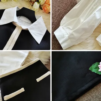 Estilo coreano lanterna camisa de manga curta colete de linho saco de quadril saia de três peças femininas 2020 outono de novo