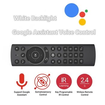 L8STAR G20S Pro Voz Retroiluminado Smart Air Mouse Giroscópio IR Aprendizagem Google Assistente de Controle Remoto Para X96 MAX+ CAIXA de TV Android
