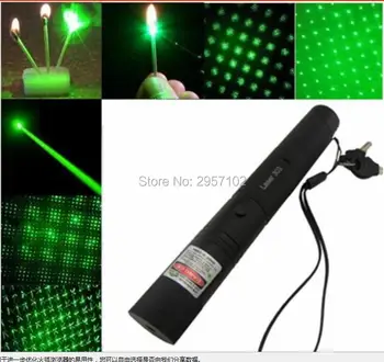 Super Poderoso Militar 500W 500000m 532nm Ponteiro Laser Verde de Lazer Lanterna de Luz Queima de fósforo,Queimadura de Cigarros de Caça