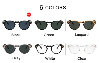 Vintage Rodada Limpar Óculos Mulheres Transparente Lente De Óculos De Armação De Senhoras Óptico De Óculos Com Armação De Homens Unisex Presente 2019