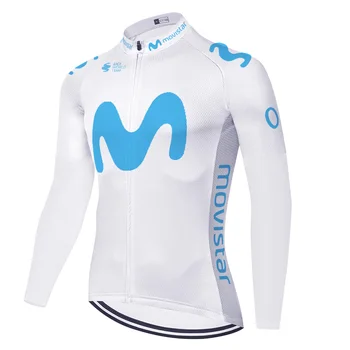 2020 equipa movistar ciclismo jersey de manga longa, verão, primavera camiseta ciclismo Bicicleta Camisa seca rápido jersey ciclismo hombre