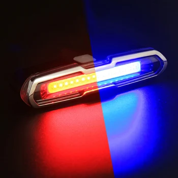 Recarregável USB Frontal Traseira Luz de Bicicleta Bateria de Lítio de Bicicleta LED Luz da Cauda Capacete de Ciclismo de Luz da Lâmpada de Montagem de Acessórios de Bicicleta