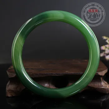 2020 real, verde jade pulseira rodada pulseiras natural, feito a mão pulseiras jade verde jade pulseira bracelete para mulheres