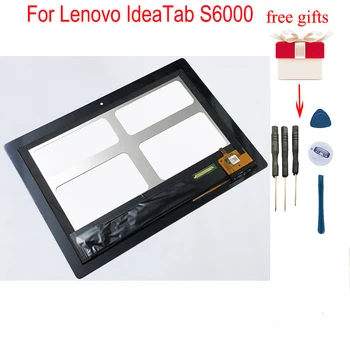 Painel LCD Módulo de Monitor + Digitador da Tela de Toque do Painel de Sensor conjunto de Vidro Para Lenovo IdeaTab S6000 S6000-H 60032