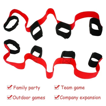 4 Patas Corrida Bandas De Jogo Ao Ar Livre As Crianças Adultos Equipe De Aniversário Do Partido Jogos Saco De Transporte