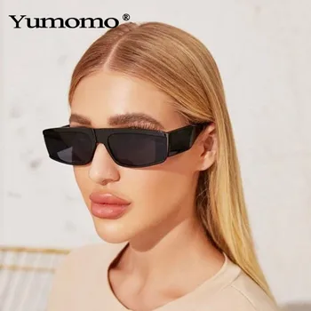 Nova Moda Retângulo Óculos de sol das Mulheres da Marca de Luxo Designer Vintage Homens Clássicos Tons Feminino Masculino UV400 Óculos de oculos