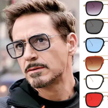 2019 o Homem de Ferro óculos de sol de metal praça da maré óculos de sol Downey oceano óculos de sol 66218