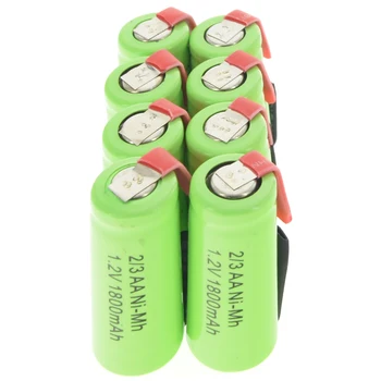 2/4/8/12/16/28pcs Ni-MH 2/3AA 1,2 V 1800mAh pilha de bateria recarregável Para Telefone Verde Baterias de Celular Para Telefone 4pcs