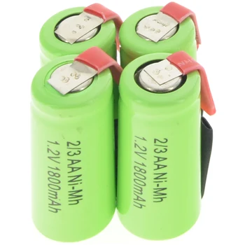 2/4/8/12/16/28pcs Ni-MH 2/3AA 1,2 V 1800mAh pilha de bateria recarregável Para Telefone Verde Baterias de Celular Para Telefone 4pcs