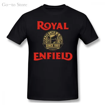 Royal Enfield T-Shirt Motociclista Café Racer Retro Clássico De Moto De Presente
