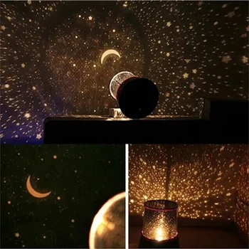 Noite do DIODO emissor de Luz do Projetor Céu Estrelado Estrelas, lua, Mestre de Crianças Bebê Dormir Romântico, colorido lâmpada de Projeção Led L4